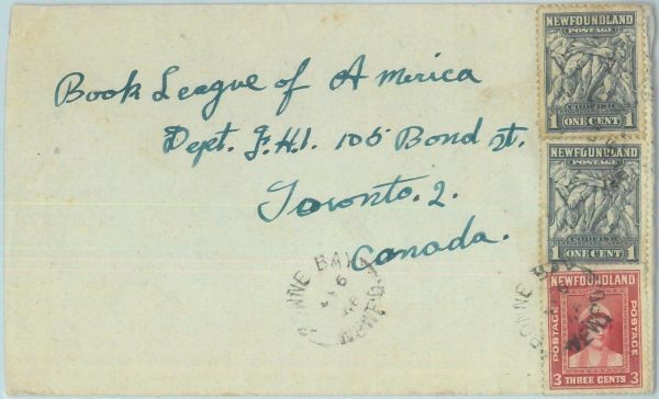 83300 -  NEWFOUNDLAND - POSTAL HISTORY:  Cover to CANADA 1946   BONNE BAY