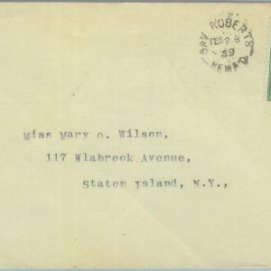 83302 -  NEWFOUNDLAND - POSTAL HISTORY:  Cover to CANADA 1939    BAY ROBERTS