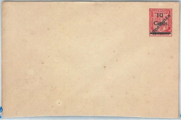 69106 -  MAURITIUS - POSTAL HISTORY - STATIONERY COVER H & G # 36 - SPECIMEN
