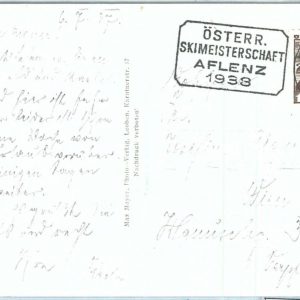 72983 -  AUSTRIA - Postal History - POSTMARK on Card: SPORT Skiing  1938