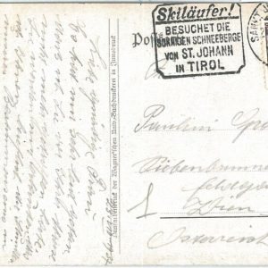 72982 -  AUSTRIA - Postal History - POSTMARK on Card: SPORT Skiing  1937