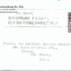 72382 -  NEWFOUNDLAND - POSTAL HISTORY:  Cover to USA 1940 - FISHING postmark