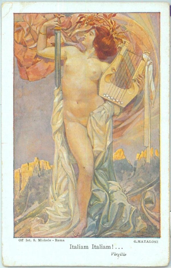 86749 - ITALY - Postal History -  PICTURE Stationery Card  1911 MUSIC military