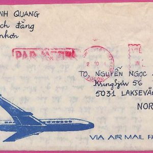 ag1530 - VIETNAM - Postal History - Air mail COVER to NORWAY 1984