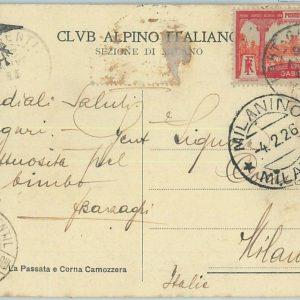 67335 -  Afrique Equatorial GABON - Postal History: POSTCARD to ITALY 1926