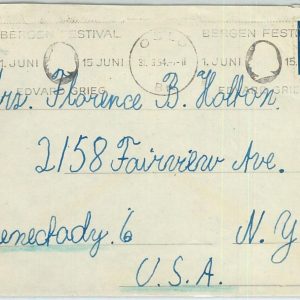 66618 - NORWAY - POSTAL HISTORY - Postmark on COVER : MUSIC 1954