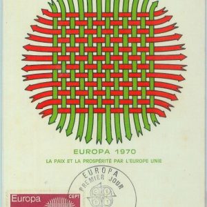 83682 - FRANCE  - Postal History -  FDC MAXIMUM CARD  1970   EUROPA
