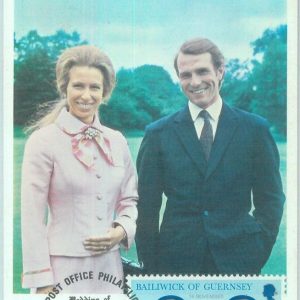 83724 - GUERNSEY - Postal History - MAXIMUM CARD -  1973  ROYALTY
