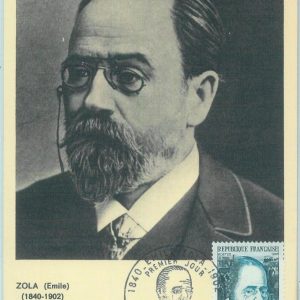 83676 - FRANCE - Postal History - MAXIMUM CARD 1967  Emile Zola  LITTERATURE