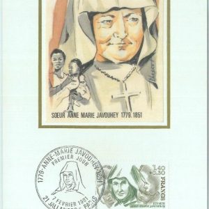 86496 - SPAIN - Postal History - MAXIMUM CARD - RELIGION Anne-Marie Javouhey