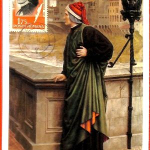 aa3384 - ROMANIA - POSTAL HISTORY - MAXIMUM CARD  - 1965 Dante  LETTERATURE
