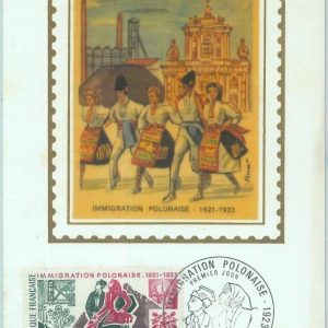 83686 - FRANCE - Postal History - MAXIMUM CARD 1973 Polish Immigration