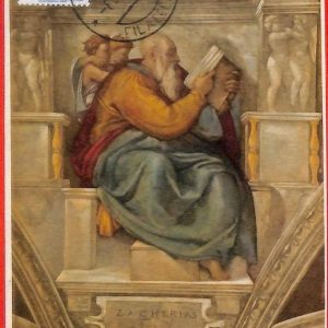 aa3390 - ITALY - POSTAL HISTORY - MAXIMUM CARD  - 1961  Art MICHELANGELO
