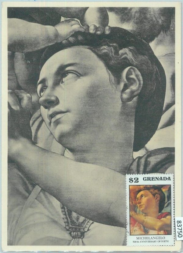 83750 -  GRENADA - Postal History - MAXIMUM CARD 1970's  ART Michelangelo