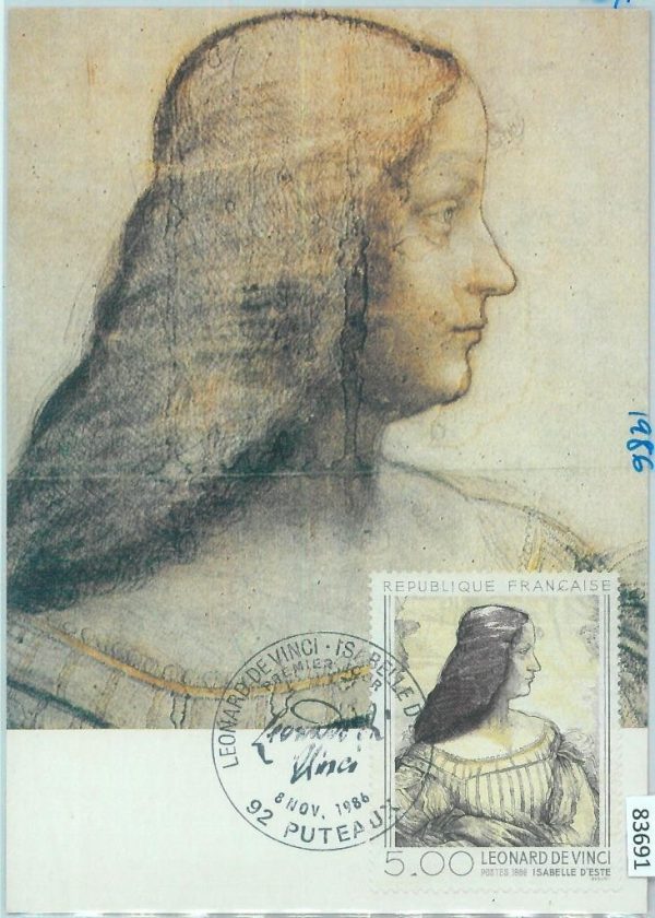 83691 - FRANCE - Postal History - MAXIMUM CARD 1986   ART  Leonardo Da Vinci