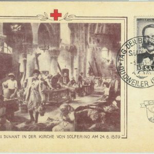 89865 - GERMANY Saar - Postal History - MAXIMUM CARD - MEDICINE Red Cross 1953