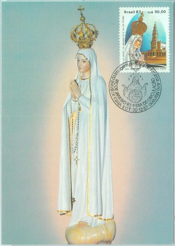 86509 - BRAZIL - Postal History - MAXIMUM CARD - RELIGION Madonna 1987