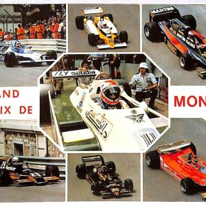 ai3233 - MONACO - POSTAL HISTORY - Postcard  - GRAND PRIX Cars - 1983