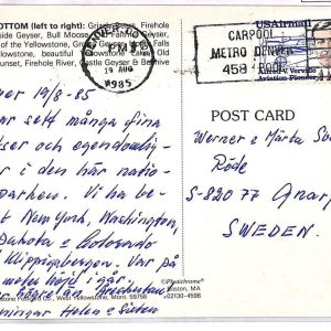 ai3232 - USA - POSTAL HISTORY - Postcard  - Cars - 1985