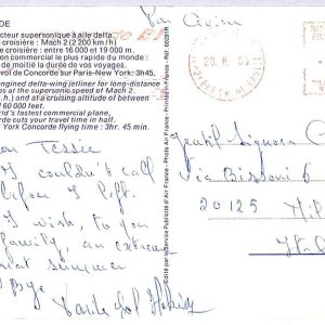 ai3250 - FRANCE -  POSTAL HISTORY - Postcard - Aviation Concorde "RED" 1985