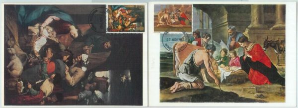 81363 - GREAT BRITAIN - Postal History: set 2  MAXIMUM CARDS - RELIGION art 1967