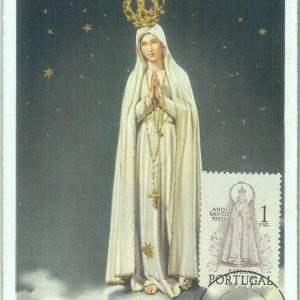 86504 - PORTUGAL - Postal History - MAXIMUM CARD - RELIGION Madonna 1951