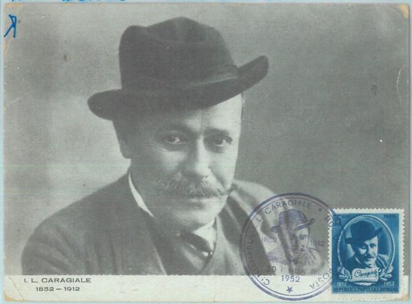 83696 - ROMANIA - Postal History - MAXIMUM CARD 1952  LITTERATURE writter