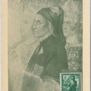 68905 - ITALY - Postal History - MAXIMUM CARD 1939  - LITTERATURE Dante