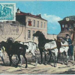 68660 - FRANCE  - Postal History - MAXIMUM CARD 1973 - HORSE CARTS