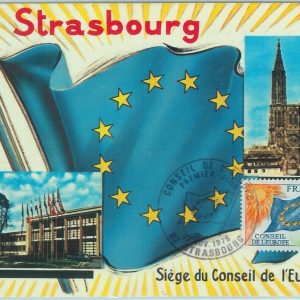 68662 - FRANCE  - Postal History - MAXIMUM CARD 1975 - EUROPA Flags