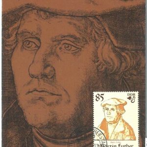 72789 - GERMANY DDR  - Postal History - MAXIMUM CARD -  RELIGION Luther   1982