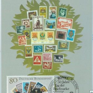 68665 - GERMANY - Postal History - MAXIMUM CARD 1986 - Post STAMPS