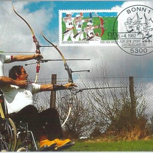 72785 - GERMANY  - Postal History - MAXIMUM CARD - SPORT disabled Archery 1982