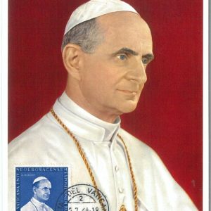 72695 -  VATICANO -  Postal History -   MAXIMUM CARD -  RELIGION    1964