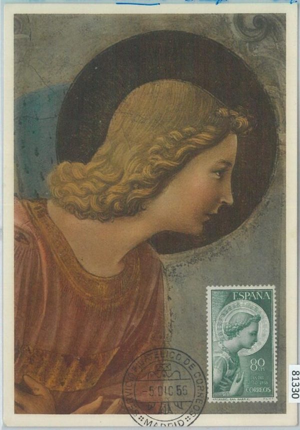 81330  - SPAIN - Postal History -   MAXIMUM CARD -  RELIGION  1955
