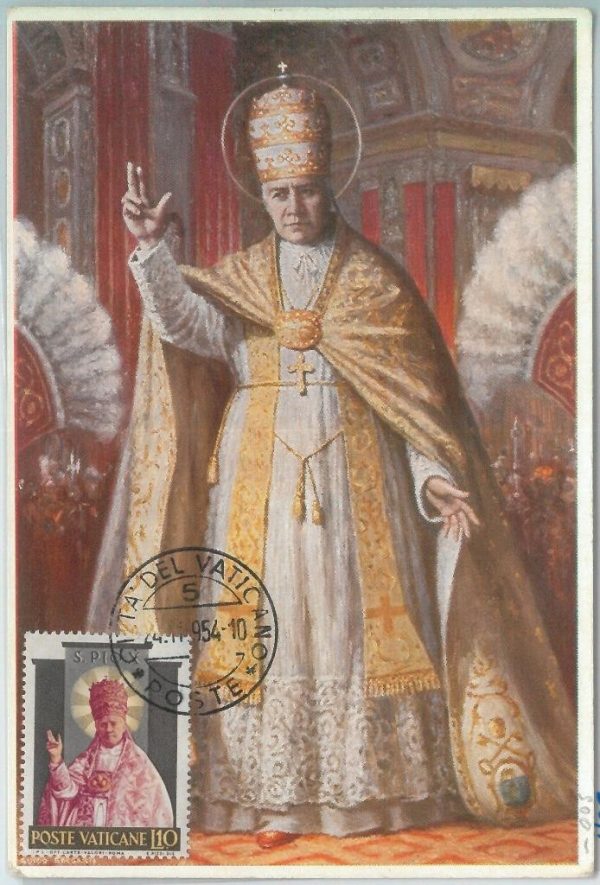 81223 - VATICAN Vaticano - Postal History -  MAXIMUM CARD -  ART  Religion 1954