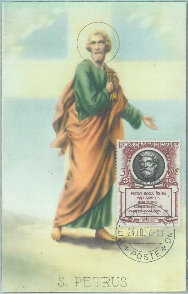 83608 - VATICANO  - Postal History - MAXIMUM CARD - Art RELIGION  1956
