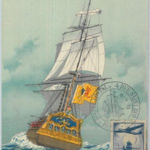 81262 - FRANCE  - Postal History -  FDC  MAXIMUM CARD -   BOATS aviation  1953