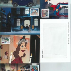 81337 - SWEDEN - Postal History - Set of 5  MAXIMUM CARDs - 2002  Christmas