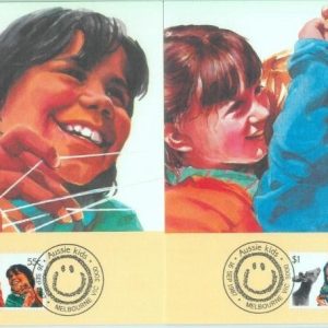 83746 - AUSTRALIA - Postal History - Set of 4 MAXIMUM CARDS  1987 Kids CRABS