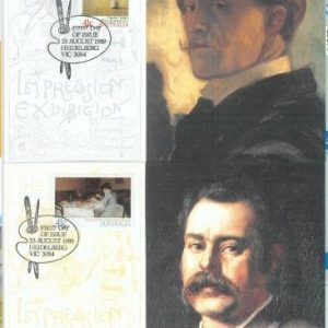 81369 - AUSTRALIA - Postal History: 4 MAXIMUM CARDS - ART painting PAINTERS 1989