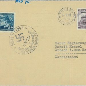 85067 - Bohemia-Moravia - Postal History - CARD w/ special postmark of BRNO 1940