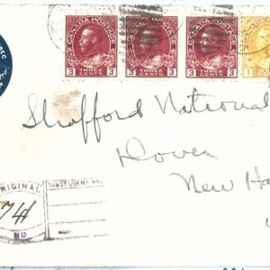 69072 - CANADA - POSTAL HISTORY - Registered COVER to USA 1924 - NICE!