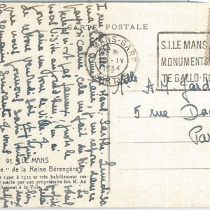 72927 -  FRANCE - Postal History - postmark: ARCHEOLOGY History - 1939
