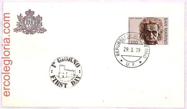 ai3810 - San Marino - POSTAL HISTORY - FDC - SCIENCE, Albert Enstein - 1979