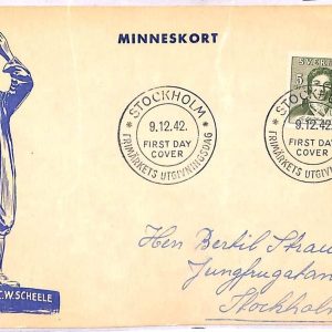 ai3812 - Sweden - POSTAL HISTORY - FDC  Postcard - Chemistry - 1942