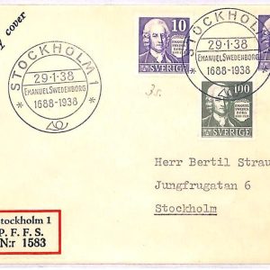 ai3814 - Sweden - POSTAL HISTORY - FDC - SCIENCE   - 1938