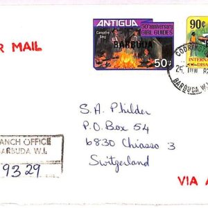 ai3832 - Barbuda - POSTAL HISTORY - BOY SCOUTS - Archery DISABILITY - 1982