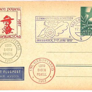 ai3830 - Austria - POSTAL HISTORY - Stationery Card - Scouting - 1957 BOY SCOUTS