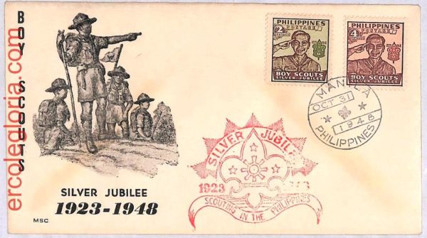 ai3833 - Philippines - POSTAL HISTORY -  2 FDC Cover - Scouting 1948 BOY SCOUT